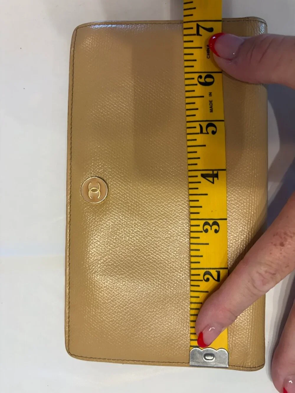 CoCo Chanel Yellow Gold Beige Wallet May 2007